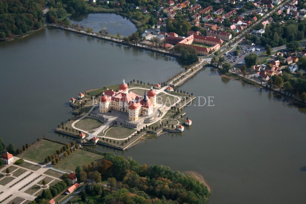 Schloss Moritzburg aus der Luft