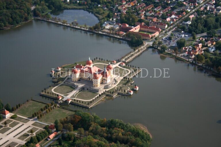 Schloss Moritzburg aus der Luft