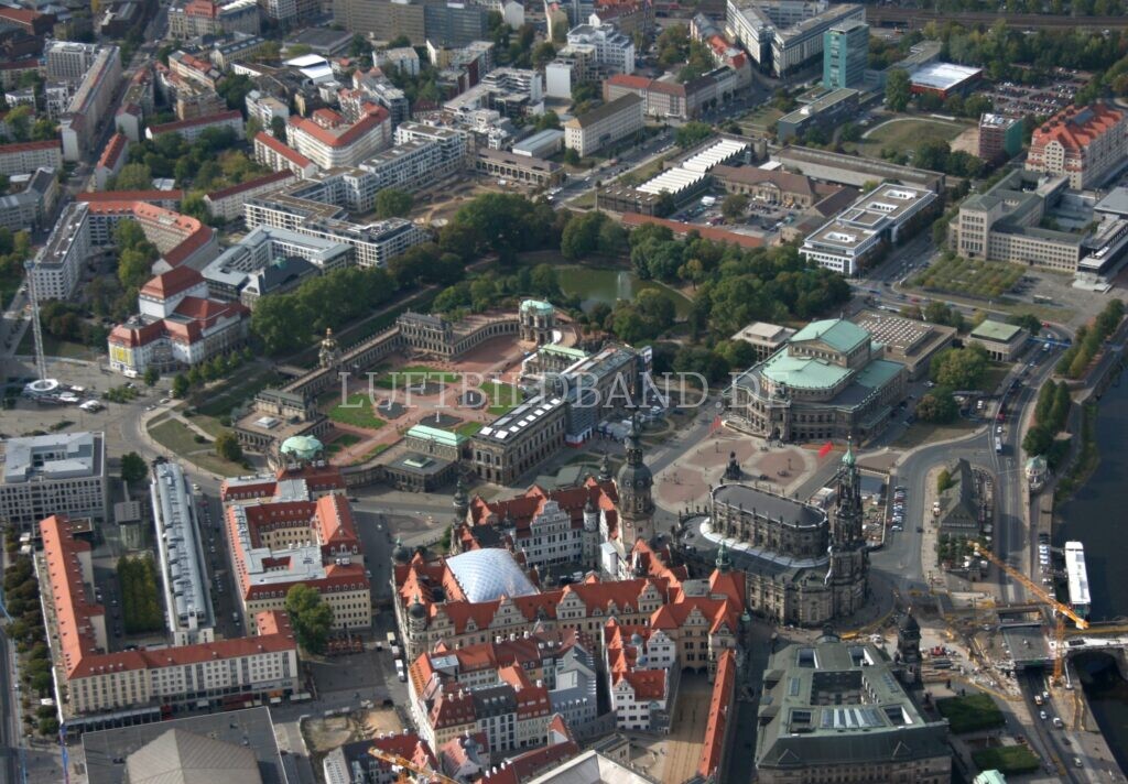 Dresden Innenstadt aus der Luft