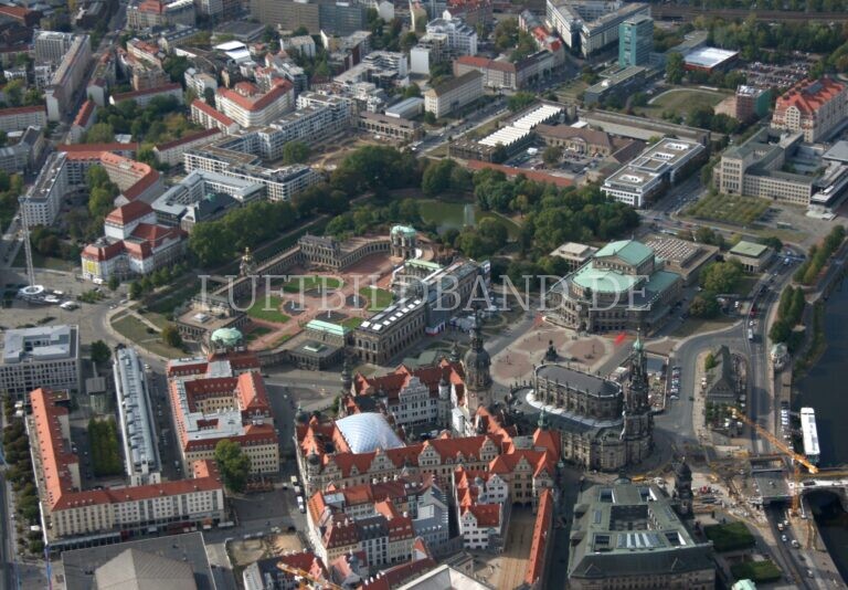Dresden Innenstadt aus der Luft