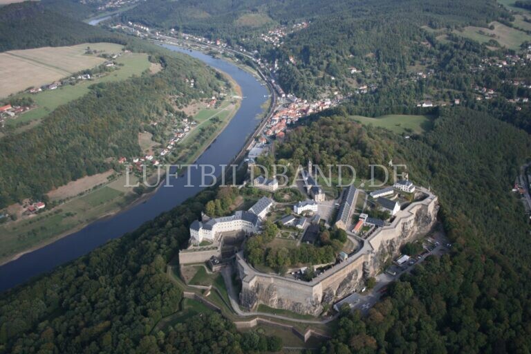 Festung Königstein aus der Luft